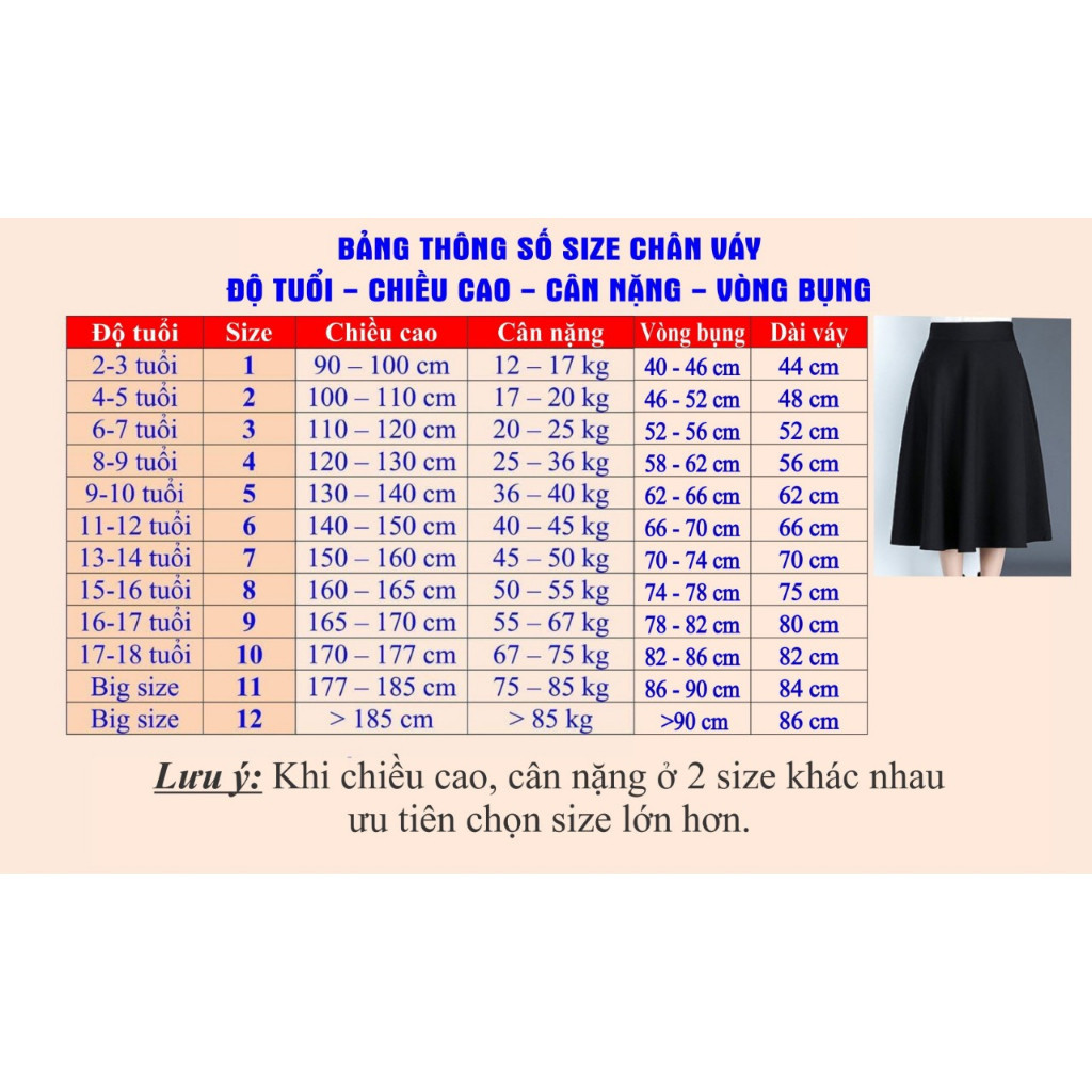 Chân Váy Nữ Áo Đồng Phục Thiếu Nhi Thánh Thể Việt Nam