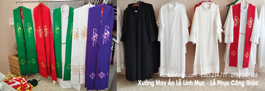 Mẫu Áo chùng thâm, áo alba, dây stola đẹp nhất