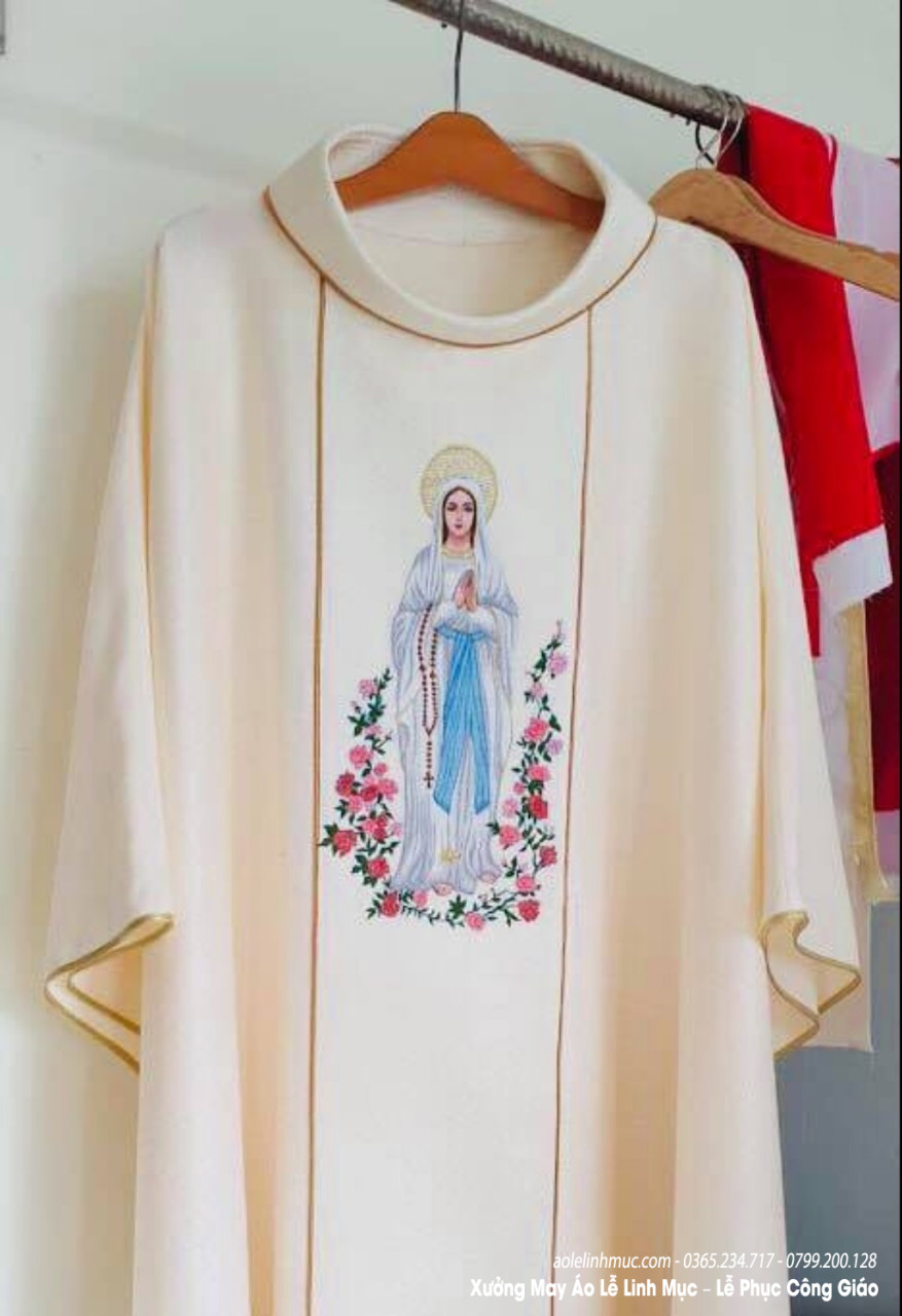 Mẫu áo lễ linh mục Đức Mẹ Fatima đẹp nhất
